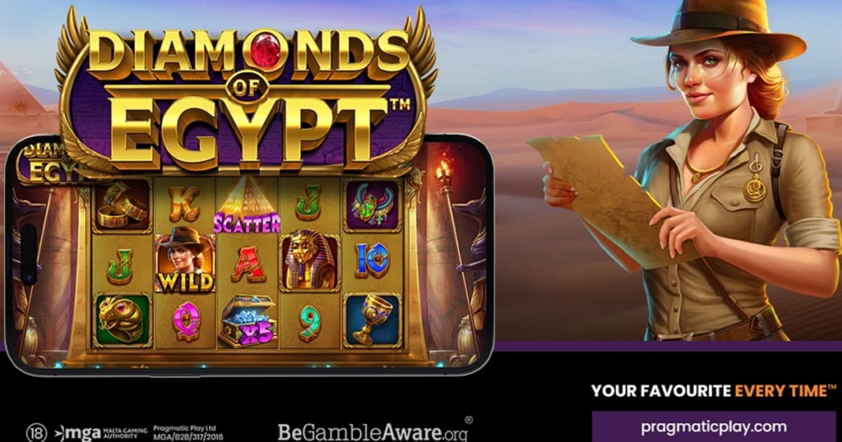 Pragmatic Play lansira igralni avtomat Diamonds of Egypt s 4 razburljivimi glavnimi dobitki